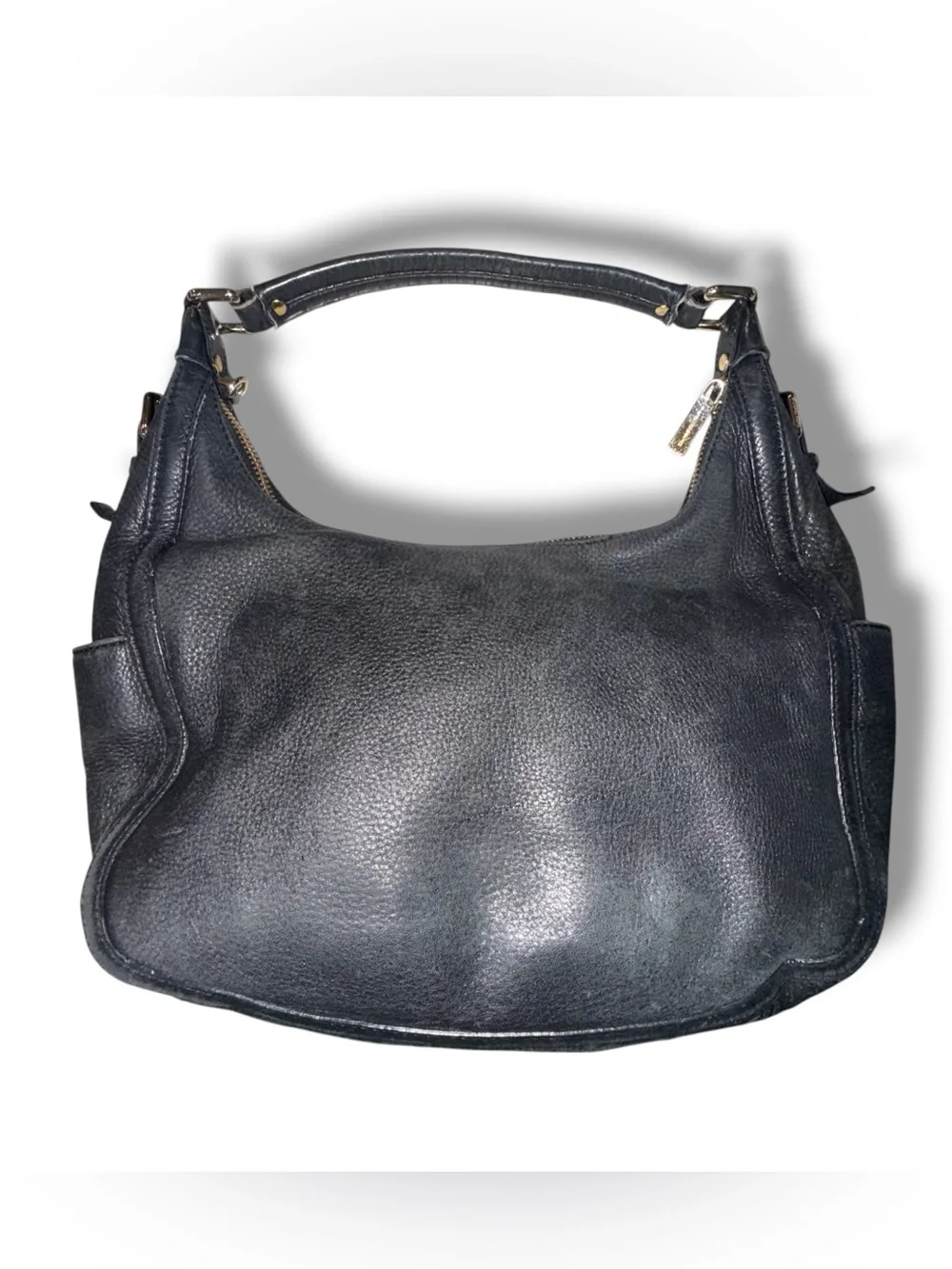 MICHAEL KORS Lydia Hobo bag - Black Pebbled Leather